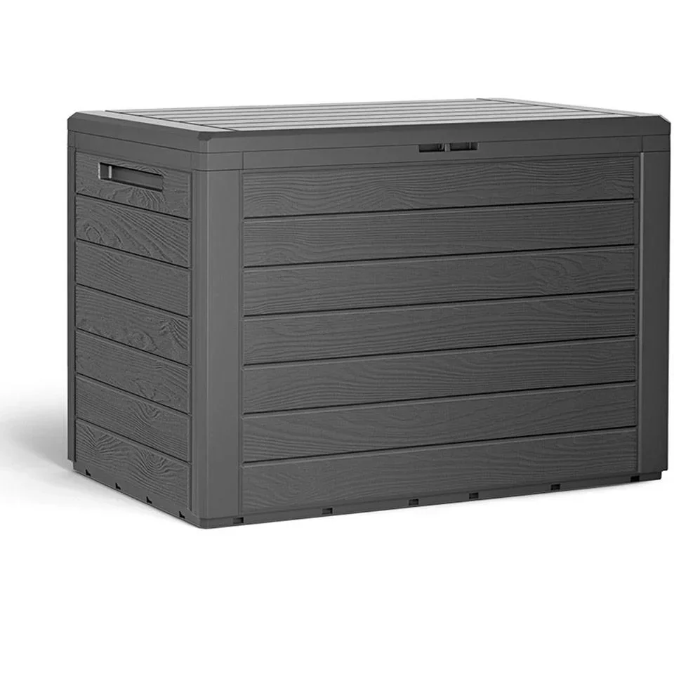 Aufbewahrungsbox - Anthrazit - 190L - 78 x43,8 x 55 cm - für den Außeneinsatz