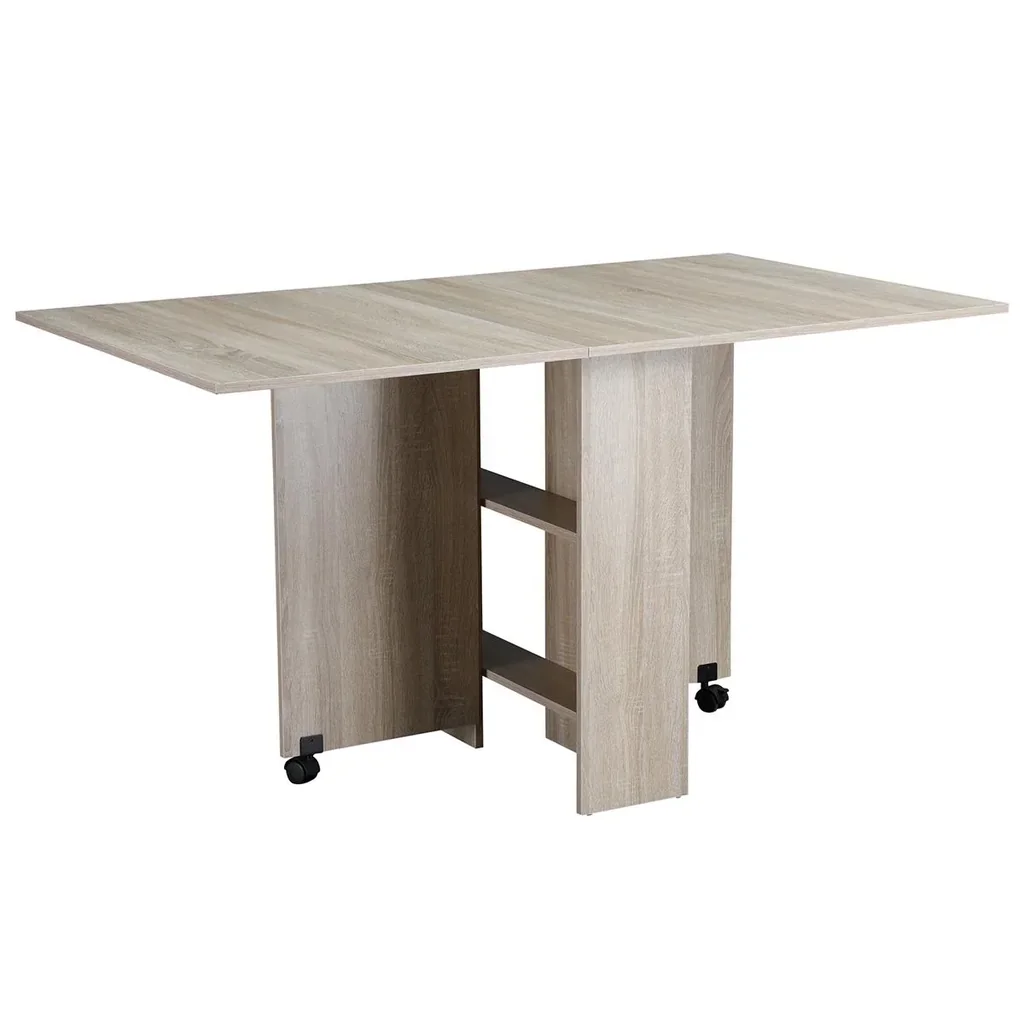 Esstisch Klapptisch Schreibtisch Beistelltisch Tisch Ablagefläche Holz Natur 80 x 140 x 74 cm