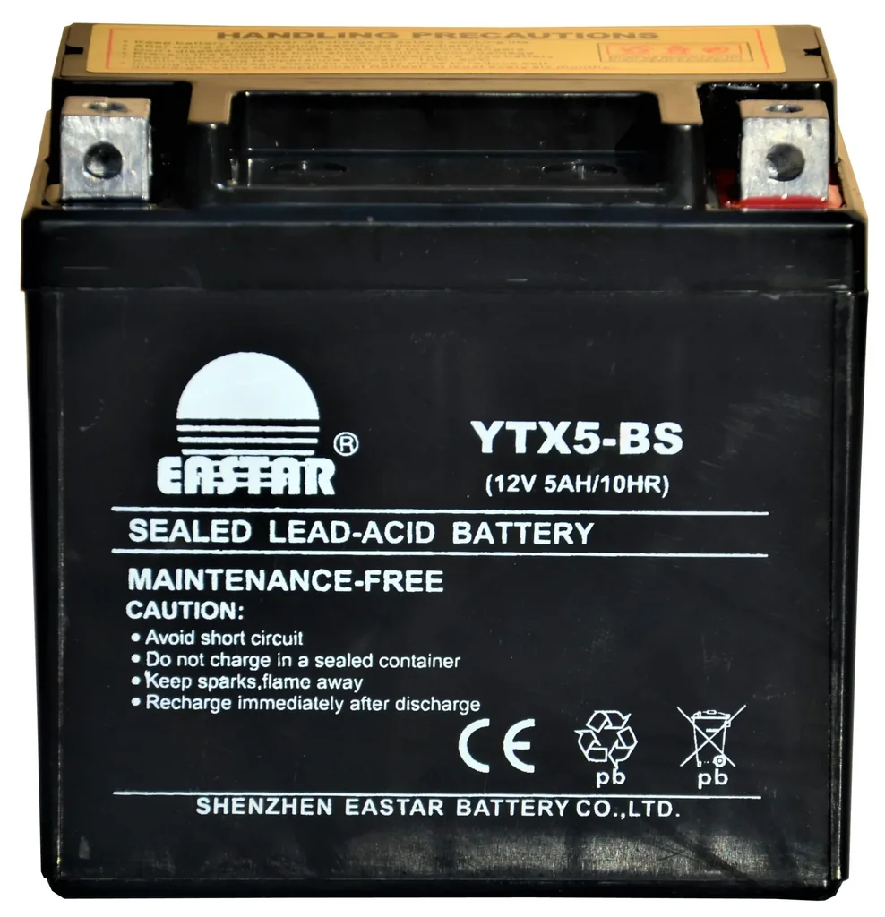 Batterie 12 Volt 5 Ah YTX5-BS Motorradbatterie
