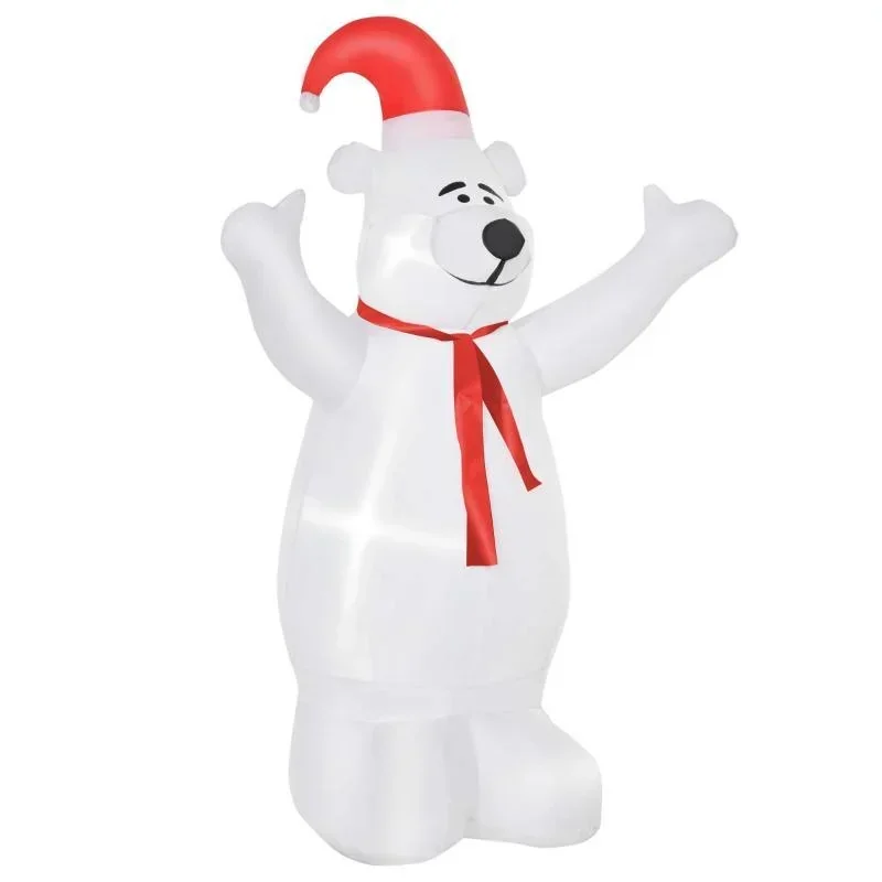 Aufblasbarer Weihnachts-Eisbär 1,72 m Weihnachtsdekoration