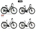 Unisex Trekking E-Bike, 28 Zoll, Rahmengröße 46 cm, 7-Gang Kettenschaltung, white TLR 7011