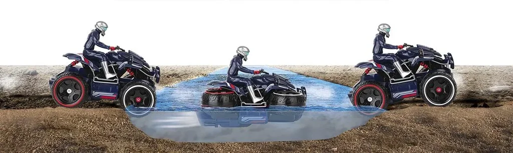 RC Racequad 2,4GHz Red Bull - Amphibious Quadbike