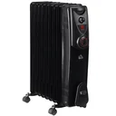 Ölradiator tragbar elektrisch Heizkörper 2000 W 3 Heizstufen 24-Stunden-Timing elektrische Heizung 9 Heizplatten