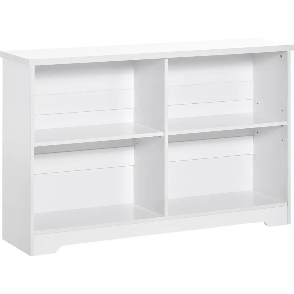 Bücherregal - Weiß - 118 x 29,5 x 76,5 cm