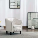 Schalensitz Kunstleder weiß