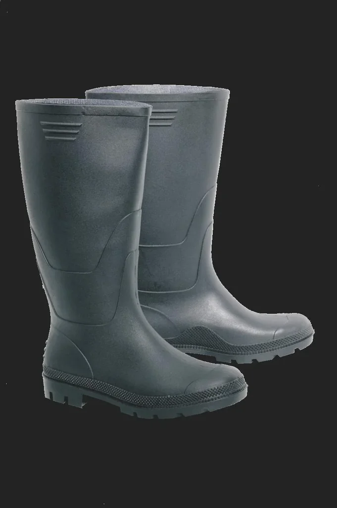 Regenstiefel aus PVC, Farbe schwarz Gr.41