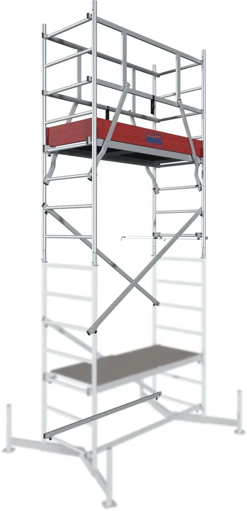 MONTO ClimTec Aluminium-ArbeitsGerüst, 1. Aufstockung, Arbeitshöhe ca. 5,00 m