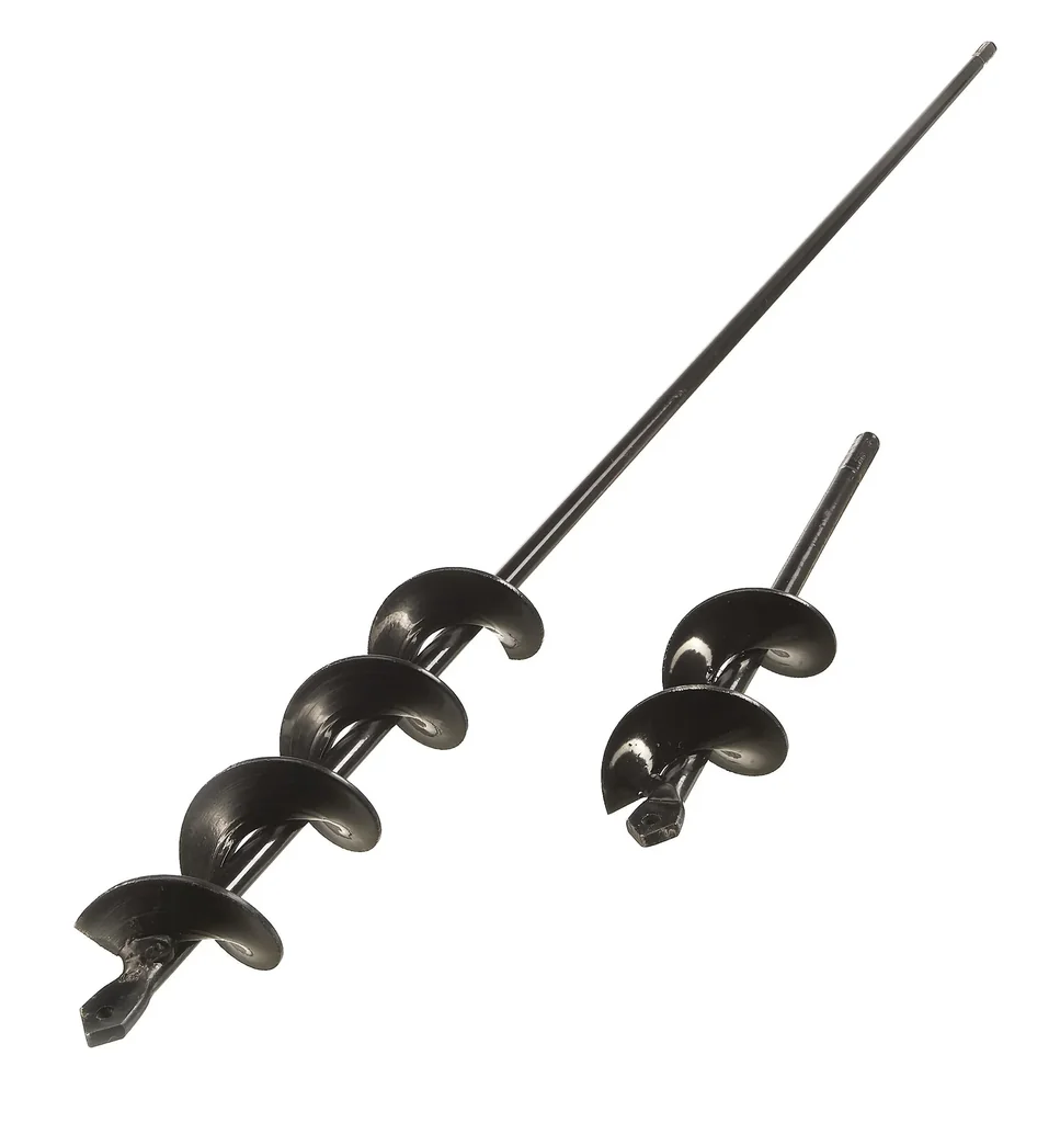 Stahl Pflanzbohrer/ Erdlochbohrer-Set, 2-teilig
