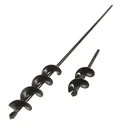 Stahl Pflanzbohrer/ Erdlochbohrer-Set, 2-teilig