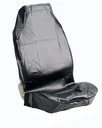 Sitzschoner Kunstleder, schwarz