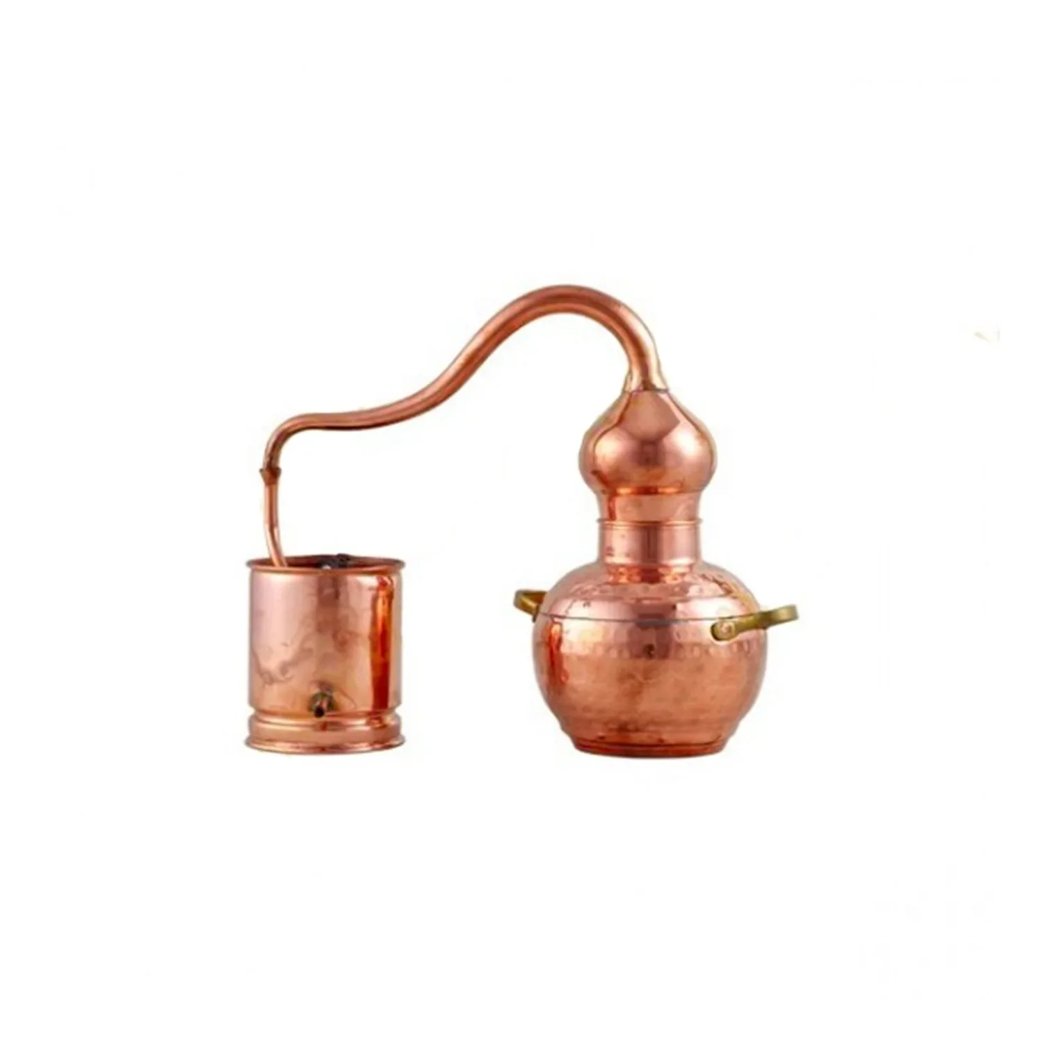 Destille, Destilliergerät, Destillationsapparatur - Alembic, Kupfer 2L