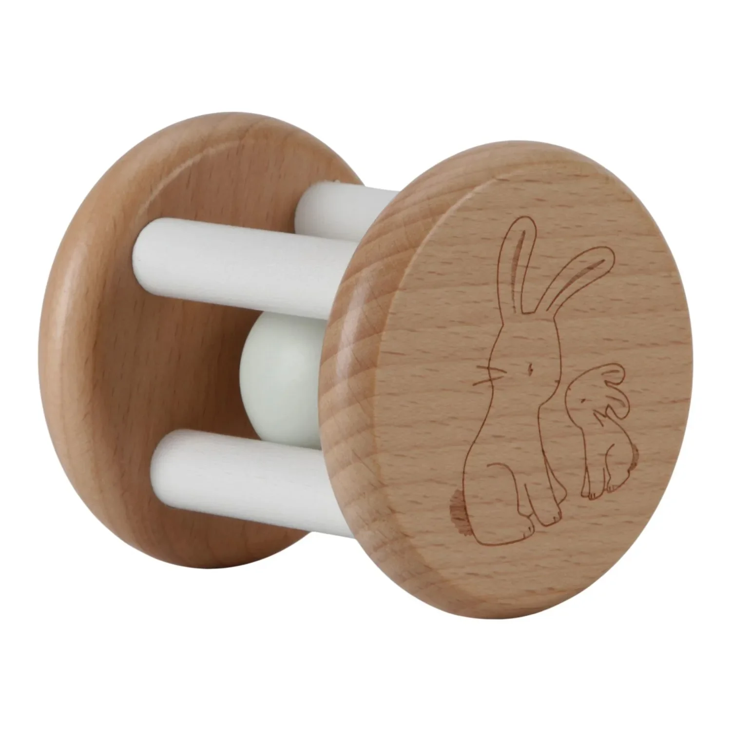 Little Dutch Greifling, Rasselroller Baby Bunny - Babyrassel ab 3+ Monate