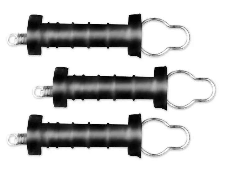 Torgriff mit Haken, schwarz, 3 Stück