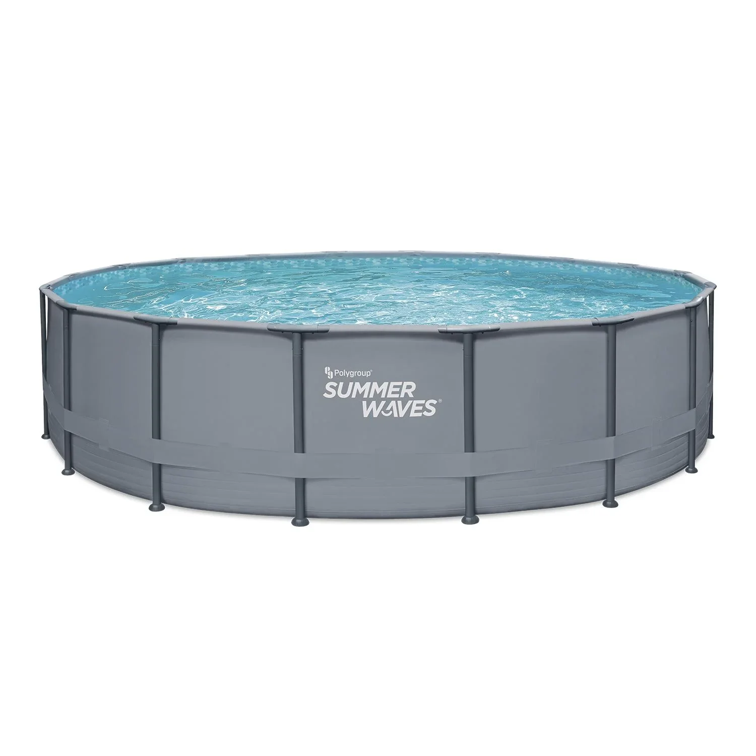 Summer Waves Elite Frame Pool Ø549 x 132 cm anthrazit