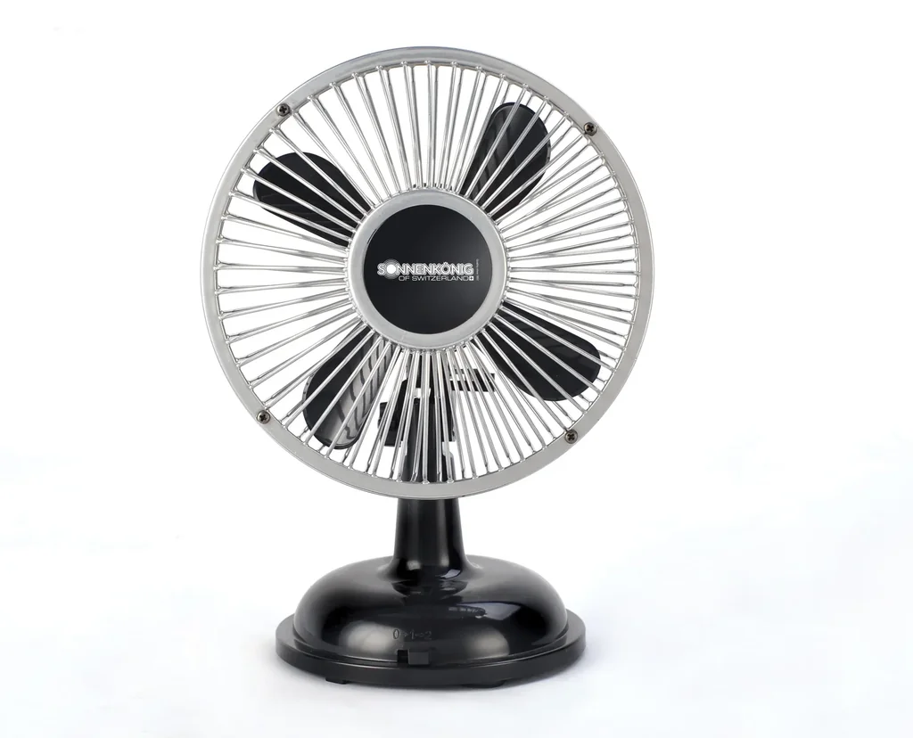 Ventilator - Retro Fan schwarz mit USB Anschluss