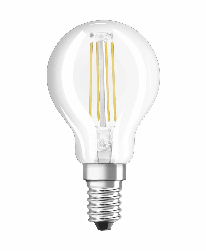 LED STAR FILAMENT Tropfenlampe mit 4 Watt, E27, kaltweiß, klar