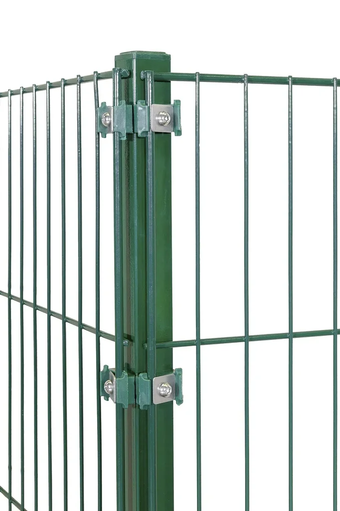Eckpfosten für Doppelstab- und Einstabmatten 1700 x 40 x 40 mm - grün