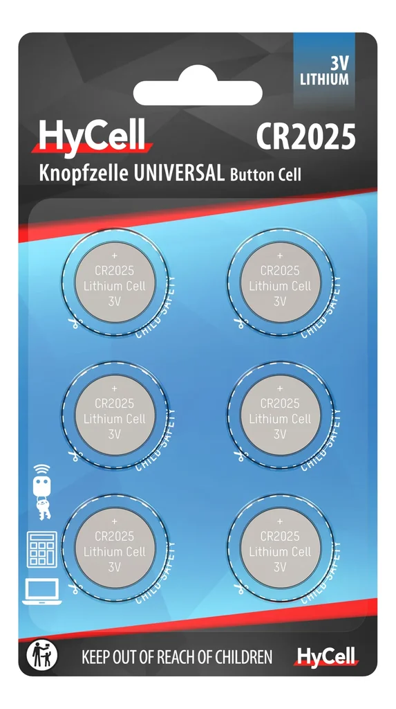 Lithium Knopfzellen CR2025