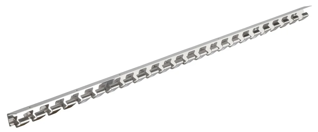Hakenleiste 125cm Edelstahl für PVC-Vorhang