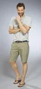 Shorts mit Maritimem Print, Farbe khaki, Gr.2XL