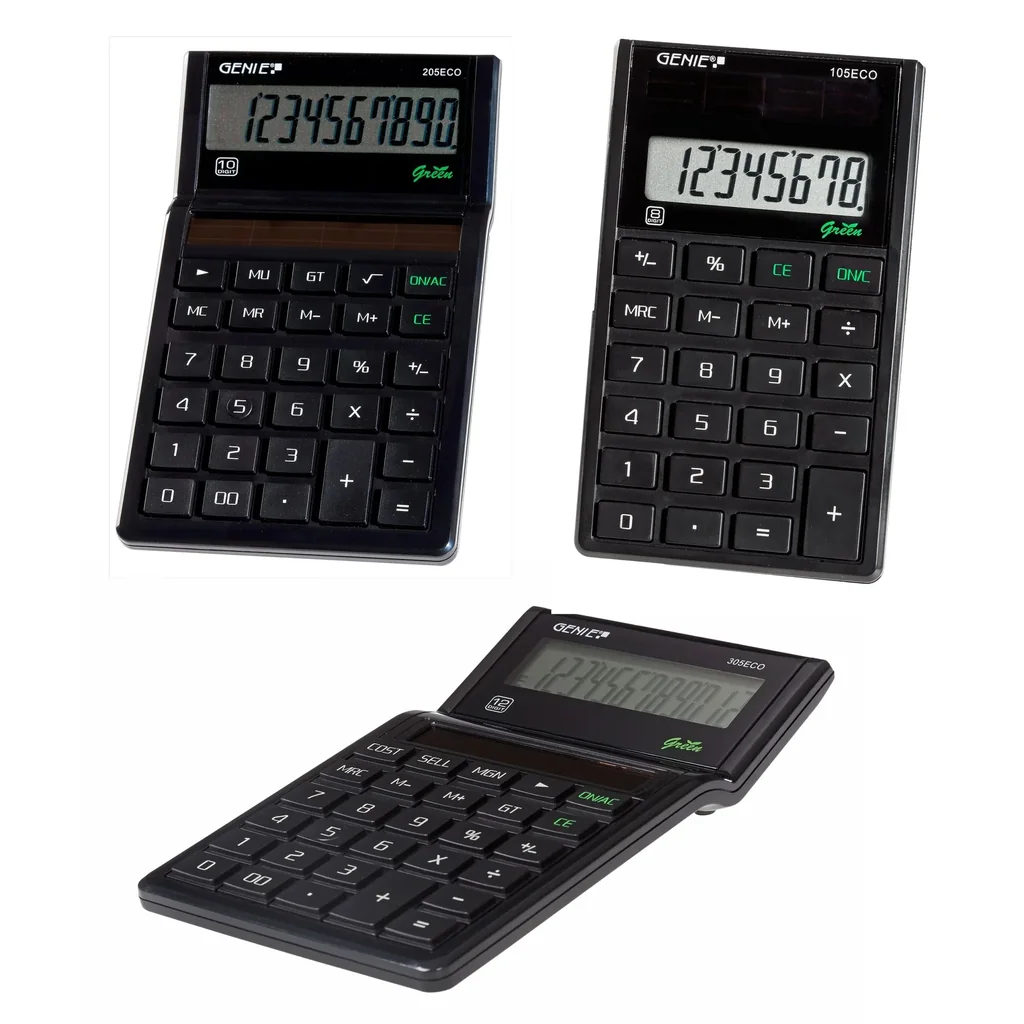 Solar Taschenrechner, 12stellig mit Business Funktionen