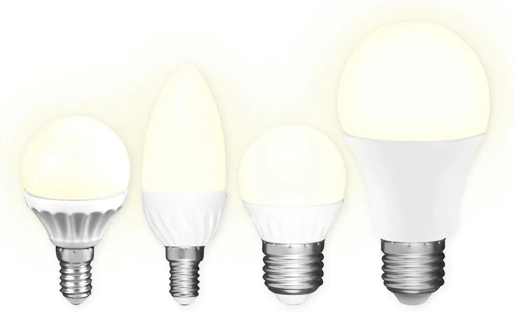 3er Set LED Lampen - 5,5 Watt, E27, Glühlampenform, warmweiß, 470 lm