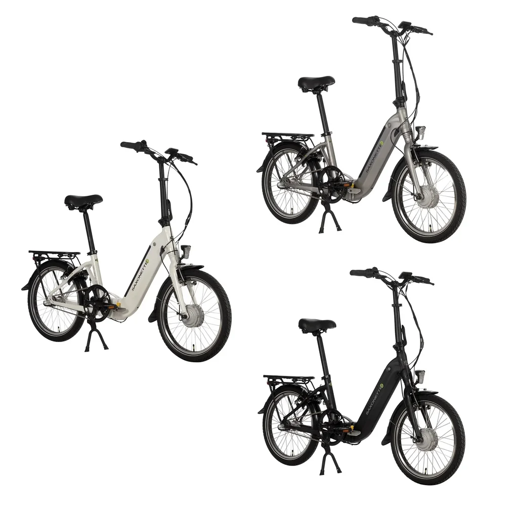 Unisex E-Faltrad, 20 Zoll, Rahmenhöhe 33 cm,3 Gang Nabenschaltung, silber matt, Sylt