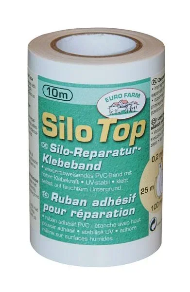 Silo Klebeband, schwarz - 100 mm x 10 m (0,2 mm)
