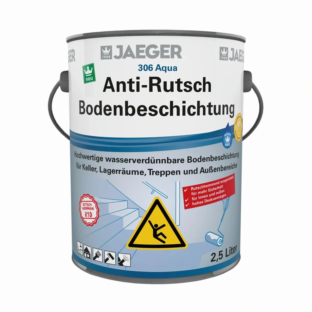 Aqua Anti-Rutsch Bodenbeschichtung, RAL 7030 steingrau