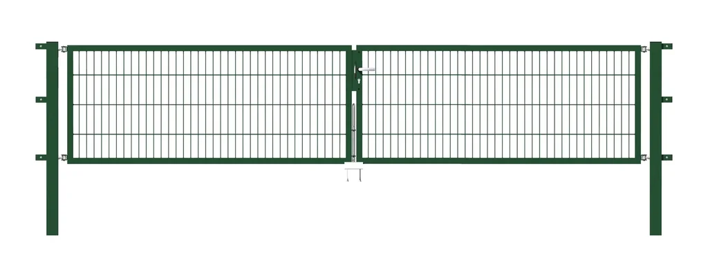 Doppeltor Flexo mit Zubehör, grün, Breite 400 cm, Höhe 80 cm, PF: 80x80 cm