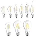 LED STAR FILAMENT Lampe mit 7,5 Watt, E27, kaltweiß, klar