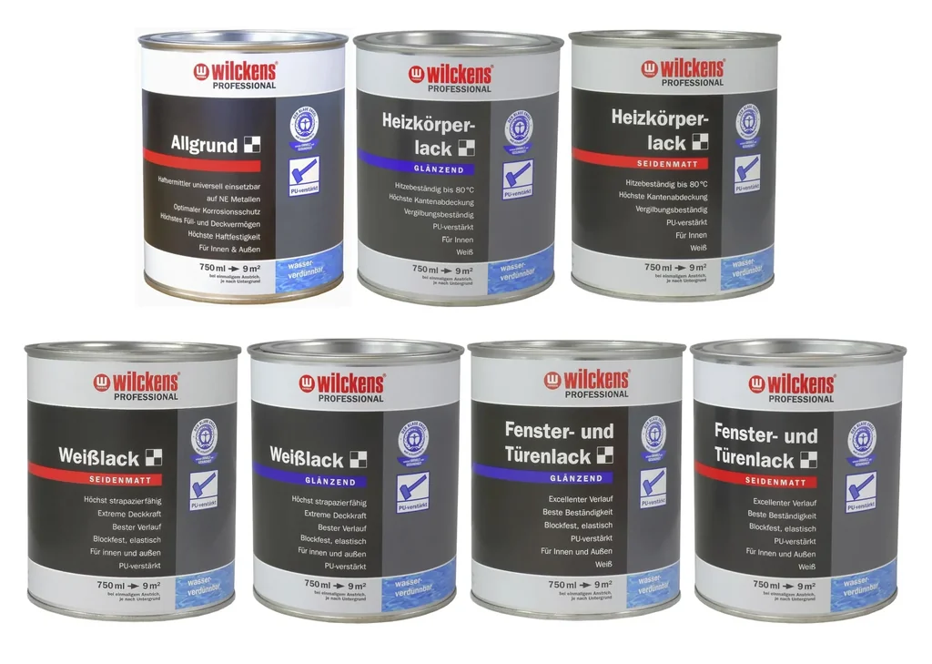 Professional Fenster- und Türlack seidenmatt Weiß 750 ml