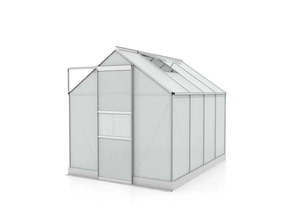 Gewächshaus Apollo 5000 HKP 4 mm, Farbe alu