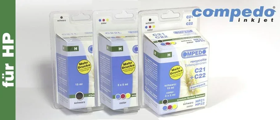 Druckerpatrone für HP 21+22 2er Multipack (BK/COL)
