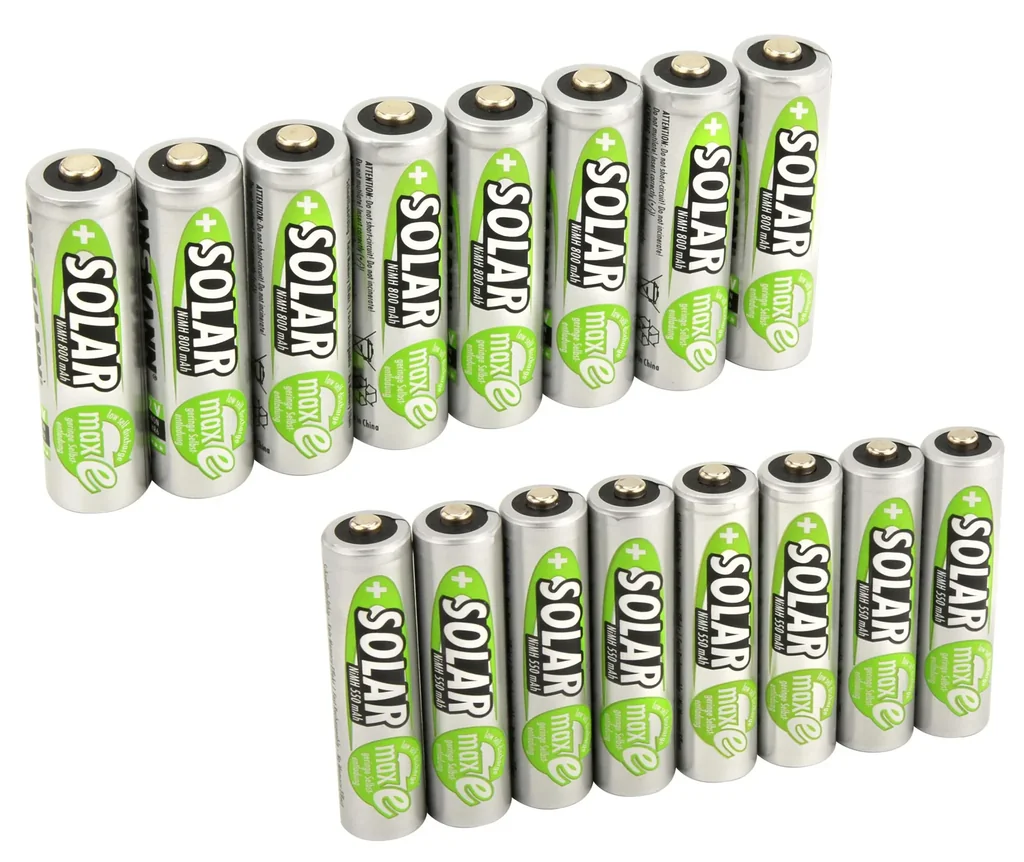Solar NiMH Mignon (AA) Akku, 800 mAh - 8 Stück