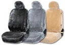 Autositzbezug "Teddy" - Kunstfell - silber