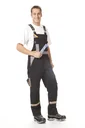 Arbeits Latzhose, Farbe schwarz/grau, Gr.56