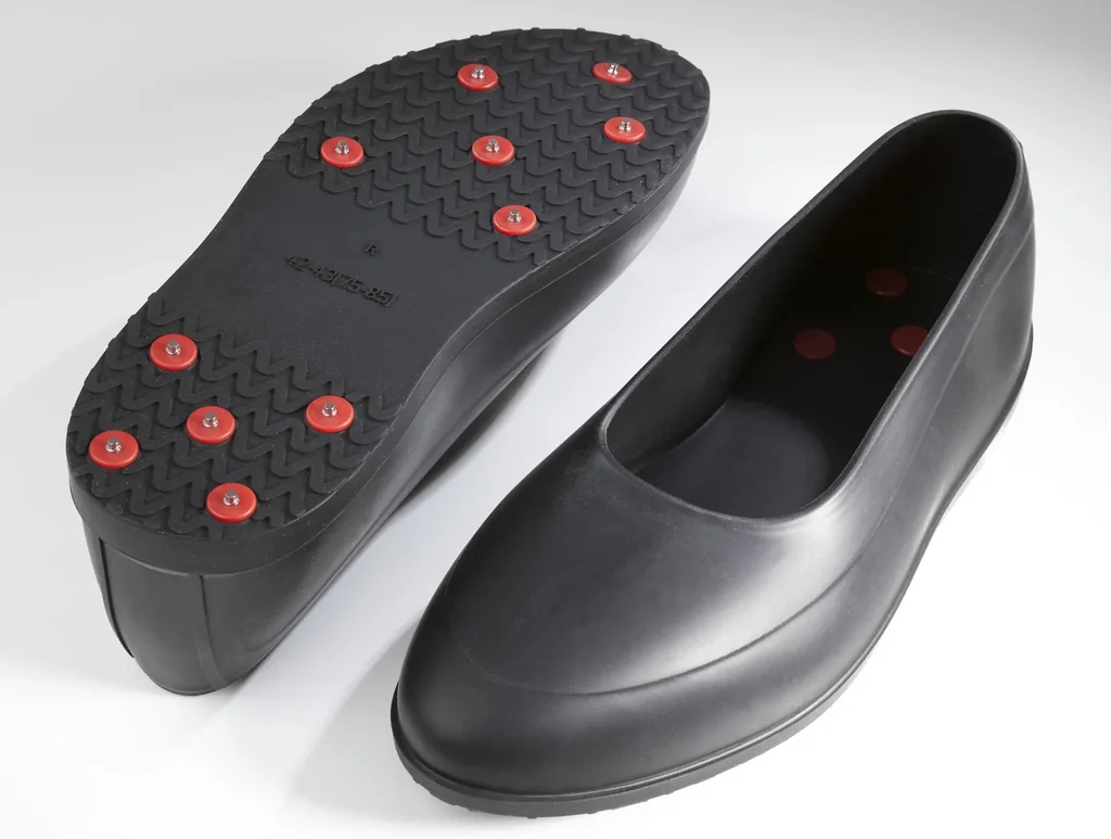 Silikon Gleitschutzschuhe mit Spikes, Gr. L/ 40 - 41