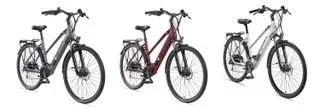 Damen Alu Trekking E-Bike, 28 Zoll, Rahmenhöhe 50 cm, 24-Gang Kettenschaltung, kreide, XC940 Expedition