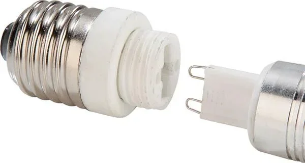 Adapter E27 auf G9 Sockel, 3 Stück