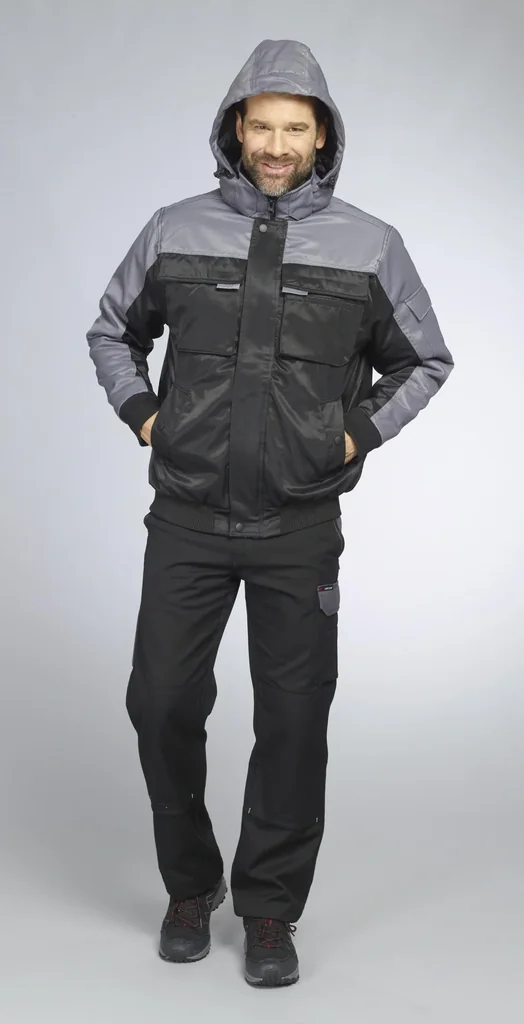 Funktionsjacke Farbe grau/schwarz, Gr.M