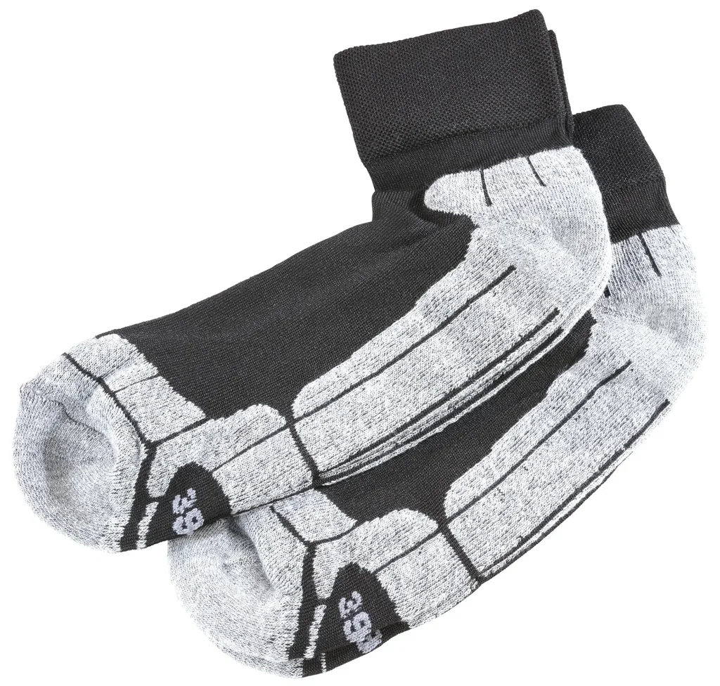 Sportsocken im 2er Pack, Farbe schwarz/grau, Gr.47/50
