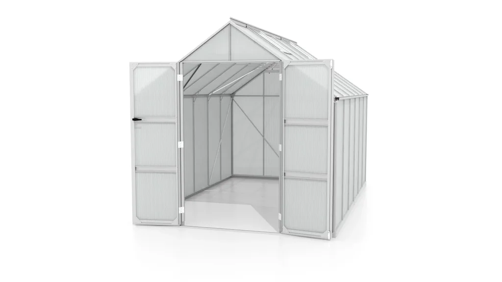 Gewächshaus Domus 9900 HKP 4 mm, Farbe alu