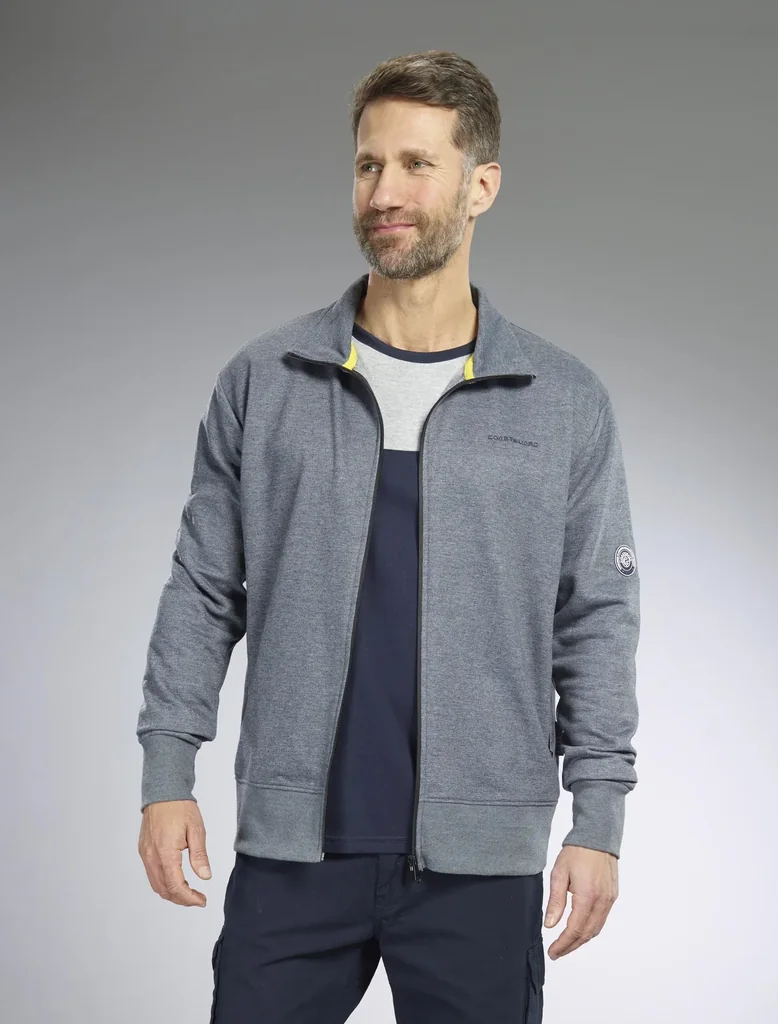 Sweatjacke, Farbe marine, Gr.2XL