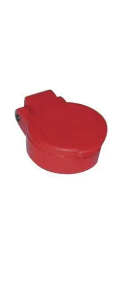 Roter Staubschutz für Steckmuffe