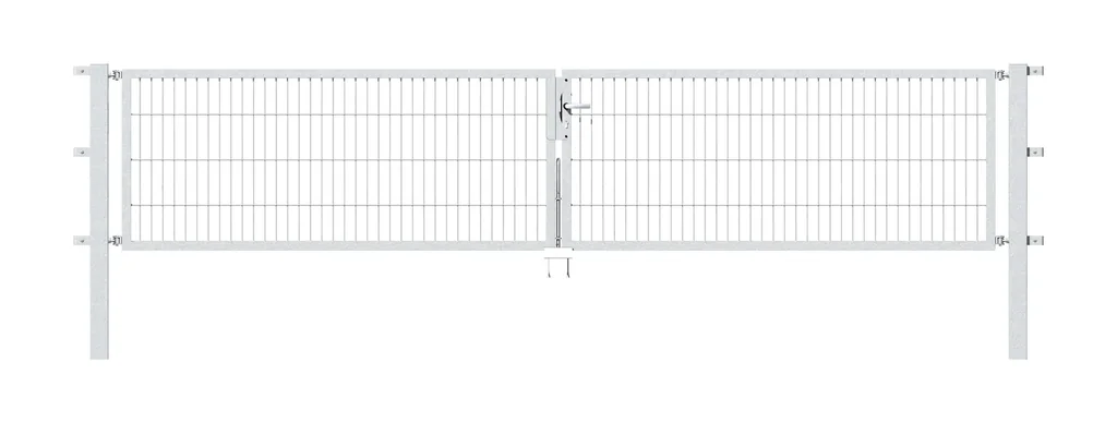 Doppeltor Flexo mit Zubehör, feuerverzinkt, Breite 400 cm, Höhe 80 cm, PF: 80x80 cm
