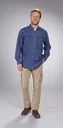 Jeanshemd in Farbe bluestone, Gr.3XL