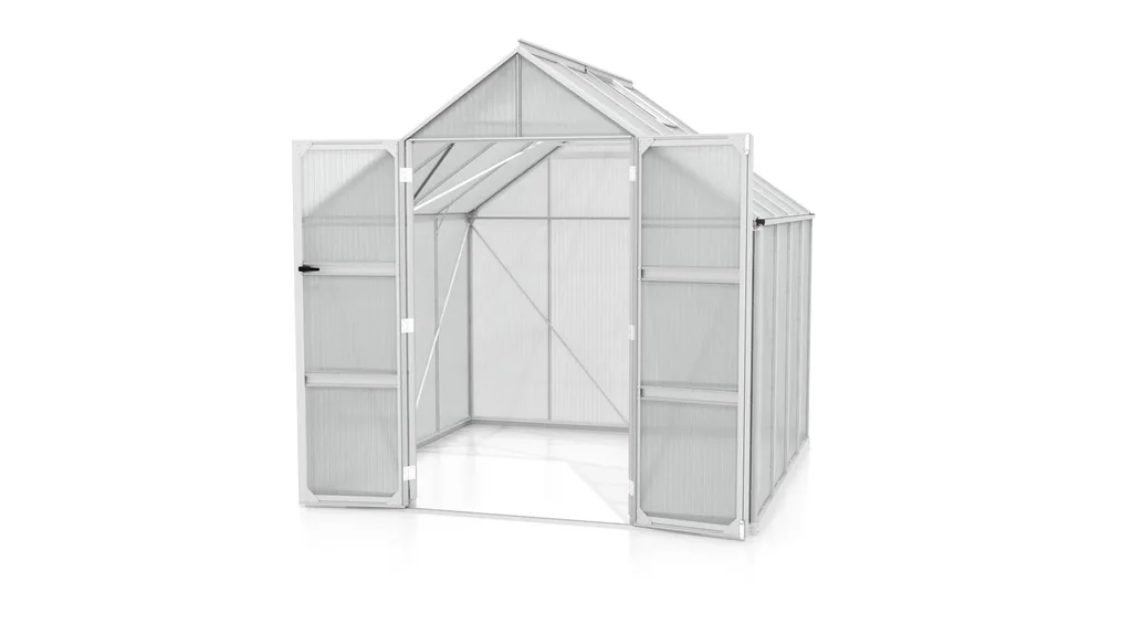 Gewächshaus Domus 6700 HKP 4 mm, Farbe alu