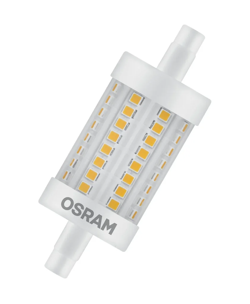 LED Star Line Reflektorlampe, 8 Watt, R7S, 78mm, warmweiß