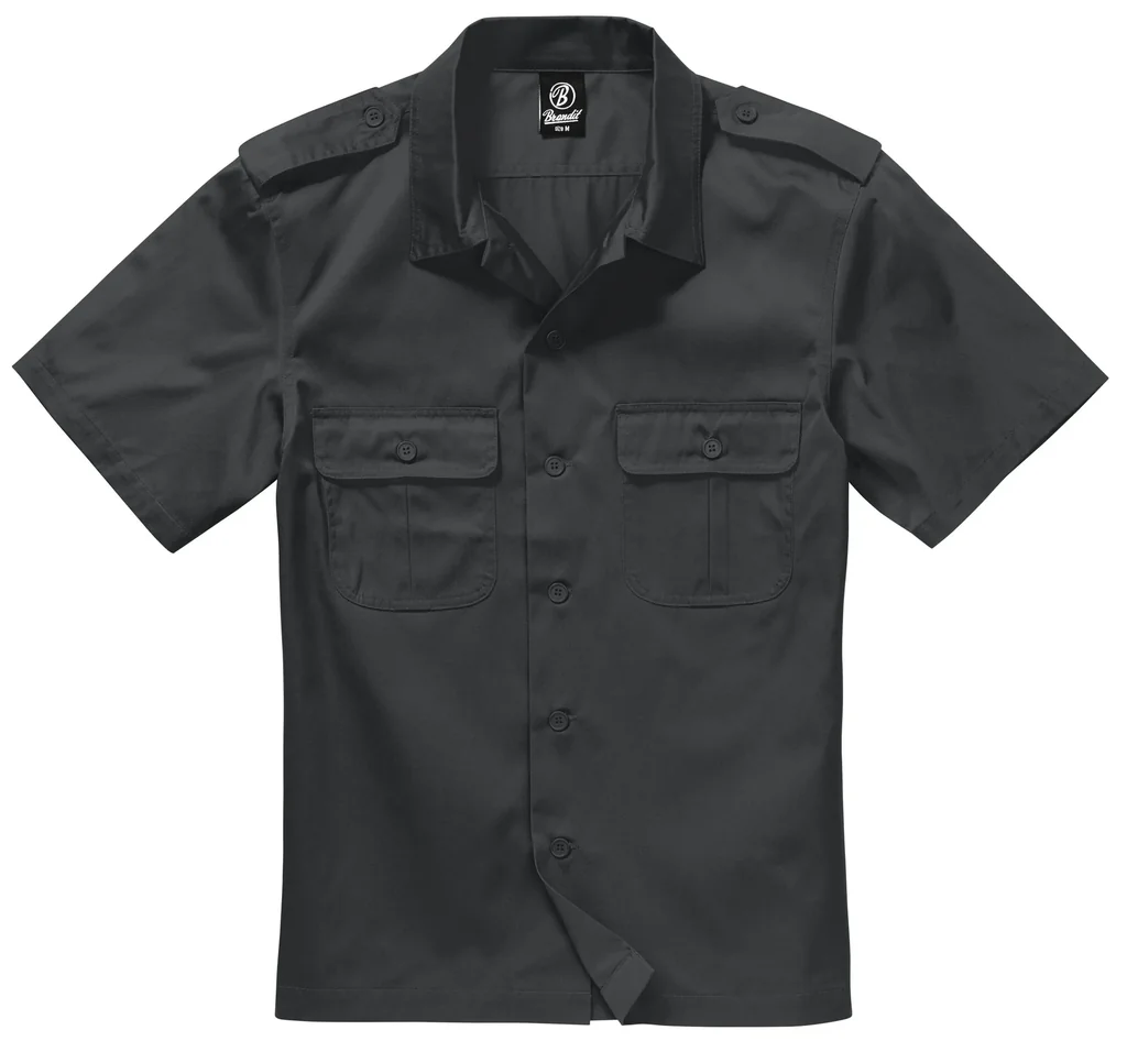 US Hemd, Halbarm, Farbe schwarz, Gr.7XL